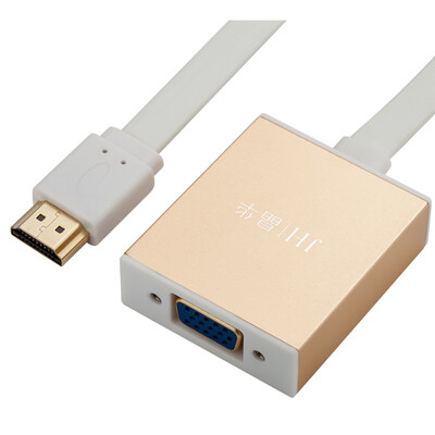 

Jinghua JH 3073 HDMI adapter HDMI to VGA adapter adapter high-definition signal for computer millet box&other conversion metal version with audio interface gold