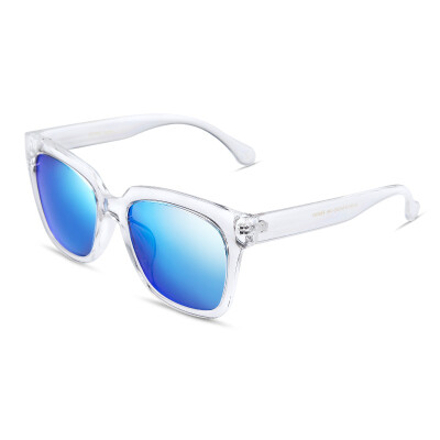 

Wei Gou's (VEGOOS) 6109 polarized sunglasses female fashion colorful driving mirror sunglasses bright transparent box bright color blue