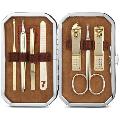 

【Jingdong Supermarket】 777 Nail Knife Set Nail Clamp Clamp Set 8pcs NTS-2016G Gold (Import