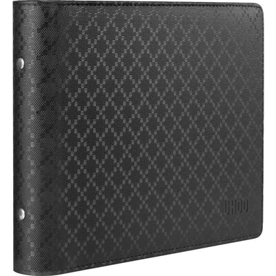 

Excellent&efficient UHOO 6852 loose leaflets card large capacity of 600 wisdom black 1 bag business leather business card