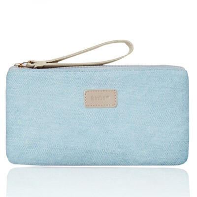 

A small fresh canvas wardrobe bag pencil case holding bag / daisy