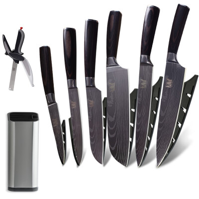 

XYj Kitchen Knives Stainless Steel Knife Set 7Cr17 Stainless Steel High Carbon Chef Slicing Santoku Utility Paring Knife