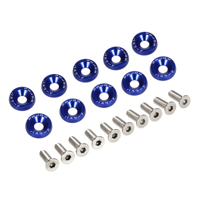 

Billet Aluminum Fender Bumper Washer Bolt Engine Bay Dress Up Kit Universal Screw Bolt Car Styling