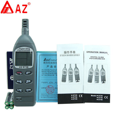 

AZ8736Hygrometer-single K Pocket TemperatureHumidityDew Point MeterWet Bulb Temperature&Humidity Tester