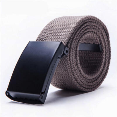 

US Men Outdoor Sports Casual Military Canvas Waist Belt Plain Web Waistband Hot