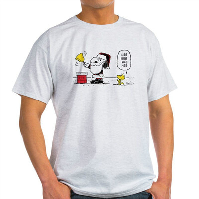 

CafePress - Santa Snoopy&Woodstock Light T-Shirt - 100 Cotton T-Shirt