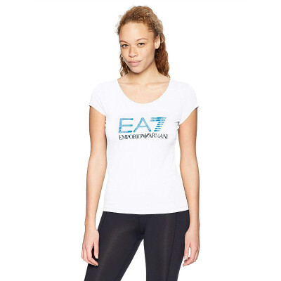 

Emporio Armani EA7 Womens Training Core & Branding Logo Series Short Sleeve Tee