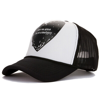 

【Jingdong Supermarket】 Meng Si Ke (MSEK) MMZ160067 Men's Baseball Cap Graffiti Black Love Car Hood Hat Cap Cap Black