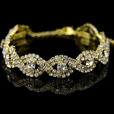 

MyMei NEW ARRIVAL AUSTRIAN CRYSTAL BRACELET WOMENS INFINITY CHAIN RHINESTONE BANGLE