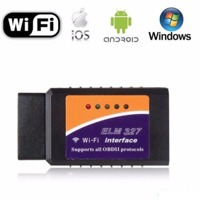 

WIFI ELM327 Wireless OBDII Auto Scanner Adapter Scan Tool for iPhone iPad