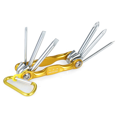 

TNI-U TU-BM-06C 6-Piece Folding Screwdriver Set SlottedPhillips Screwdrivers 356mm PH0PH1PH2
