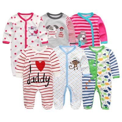 

6PCS Cartoon Unisex Baby Girl Clothes Cotton Jumpsuit Baby Rompers Babywear Newborn Baby Boy Clothes Bebe Girls Clothing Sets