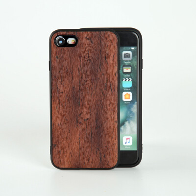 

Packages Cases For iPhone 6 6S 7 8 Plus X Xr Xs Max Case PU Leather Wood texture Soft TPU Silicone Shell Case PU Leather Wood text