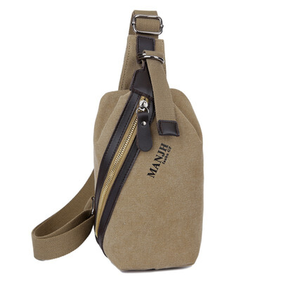 

Casual Chest Bag Men Canvas Small Crossbody Bag Male Luxury Quality Travel Pack Single Shoulder Bags Man Military Messenger Bag