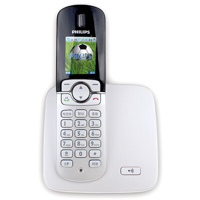 

Philips (PHILIPS) DCTG570 высококачественный цветной цифровой цифровой беспроводной телефон с одним хостом полный китайский меню / телефонный номер звонка / подсветка клавиш (белый)