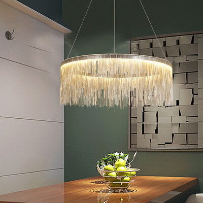 

Baycheer HL487603 Metal 24W Tiered Round Chains Waterfall Chandeliers Ceiling LampA