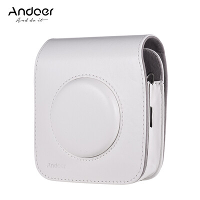 

Andoer SQ10 Camera Case Bag PU Leather Protection Camera Bag with Adjustable Shoulder Strap for Fujifilm Instax SQ10 Camera 3 Col