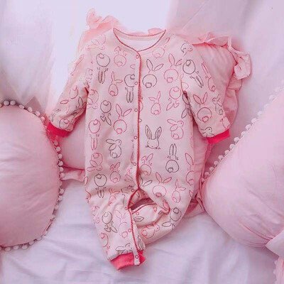 

new born babies padding jumpsuits long sleeve winter 2018 style girls