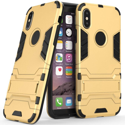 

Case for Apple iPhone XS 58 inch 2 in 1 Shockproof with Kickstand Feature Hybrid Dual Layer Armor Defender Protective Cover