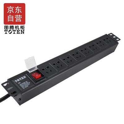 

TOTEN 8 bit 16A PDU cabinet power distributor multi-purpose jack pdu power cabinet dedicated socket network cabinet PDU with switch 3 meter line