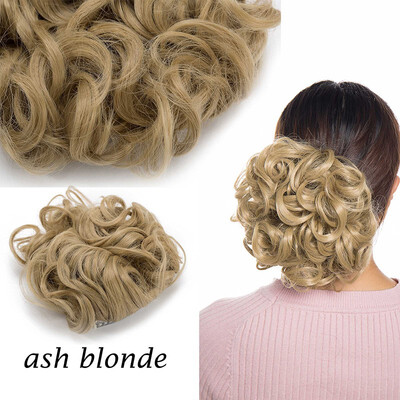 

Scrunchy Updo Combs Clip in Bun Claw Jaw on Donut Hairpiece Drawstring Wrap Around Straight Messy Wavy Chignons