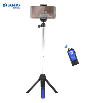 

Benro MK10 Multifunction Mini Tabletop Tripod Extendable Selfie Stick Monopod BT Remote Phone Mount for iPhone X 8 8Plus 7 7Plus f