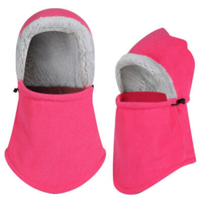 

Unisex Polar Fleece Hood Hat Beanie Ski Snow Cap Snood Scarf Warmer Thermal
