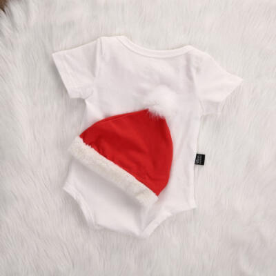 

Cute Xmas Newborn Baby Girl Boy RomperHat Outfits Santa Claus Costume UK Seller