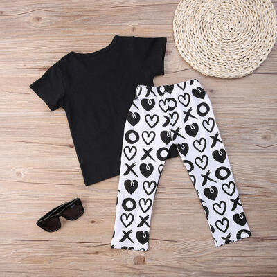 

Fashion Toddler Kids Baby Girls Top T-shirt Pants Outfits Set Clothes UK Stock