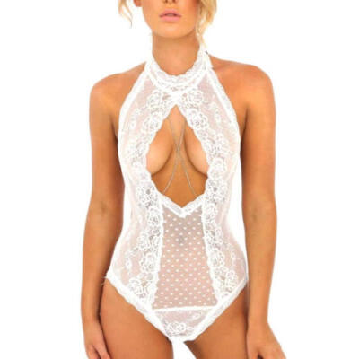 

Sexy Mesh Women Lace Backless Lingerie G-String Underwear Bodycon Sleepwear USA