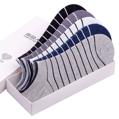 

Antarctic socks pure color cotton men&women socks men comfortable business socks sports boat socks NJRCW thin stripes mixed 5 double