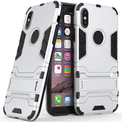 

Case for Apple iPhone XS 58 inch 2 in 1 Shockproof with Kickstand Feature Hybrid Dual Layer Armor Defender Protective Cover