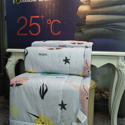 

Fuguilan Ice silk summer cool was air-conditioned by thin quilt spring&autumn was summer 4020