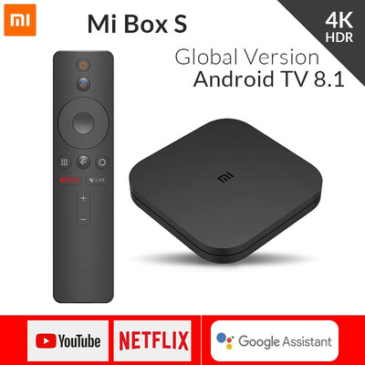 

2018 Original Xiaomi Mi TV BOX  Smart 4K Ultra HD 2G 8G Android 81 WIFI Google Cast Netflix Media Player IPTV Set top Box 3