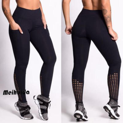 

Womens Yoga Fitness Gym Leggings Ladies Sports Running Pants Trousers