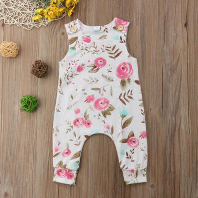 

Newborn Baby Girl Flower Long Romper Bodysuit Jumpsuit Headband Outfit Clothes