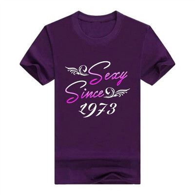 

45th Birthday Gifts idea Sexy Since 1973 45 Years Old Men Tshirt