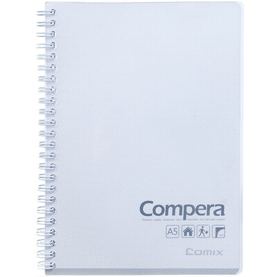 

Согласованные (COMIX) CPA5801 Compera двойной спирали лицо ПП / блокнот А5 80 через зеленый эту страницу