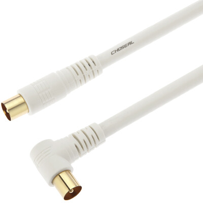 

Akihuo CHOSEAL QQ005T5 TV radio frequency cable 4P white double magnetic closed line gold-plated plug plug - plug 5 meters