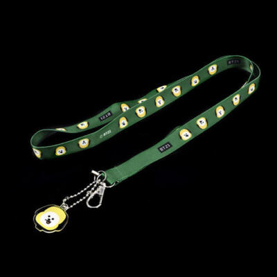 

Kpop BTS BT21 TATA COOKY MANG RJ Long Neck Strap Lanyard Keychain Card Holder CN