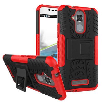 

Fivice Zenfone 3 max52"ZC520TL Case TPU anti-fall tire pattern back clip bracket phone case