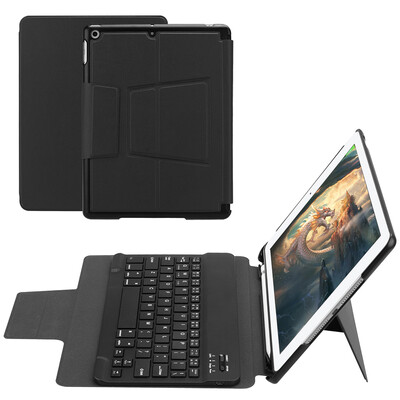 

2068 Keyboard Leather Case for iPad 97 2017 2018 Ultra-thin Wireless Keyboard Case Magnetic Detachable Table Cover with Pencil Ho