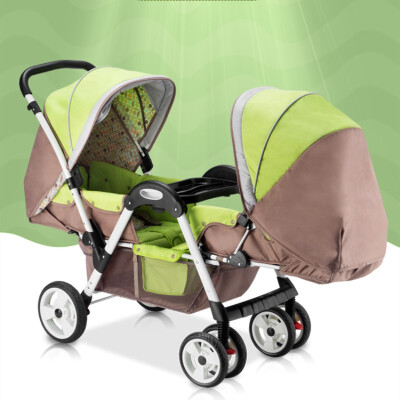 

Twins Baby stroller Can Sit Down And Fold Babys Face To Face trolley