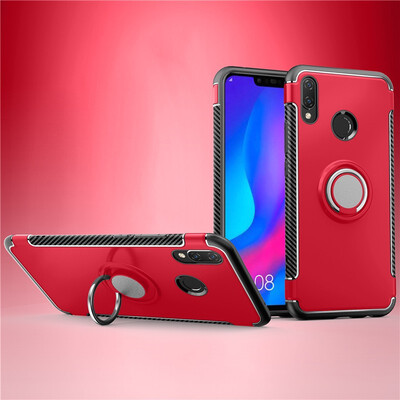 

Fivice Huawei nova 3i case PC metal ring shell magnetic car bracket TPU phone case