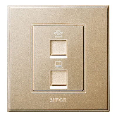 

Simon SIMON switch socket 56C series telephone computer socket V55229-02 champagne gold