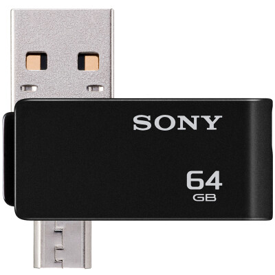 

Sony (SONY) USM-64SA2 USB2.0 64GB двойной интерфейс OTG U диск (черный)