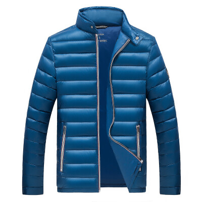 

Antarctic men 90 white duck down business standing collar warm down jacket Y1601 blue green