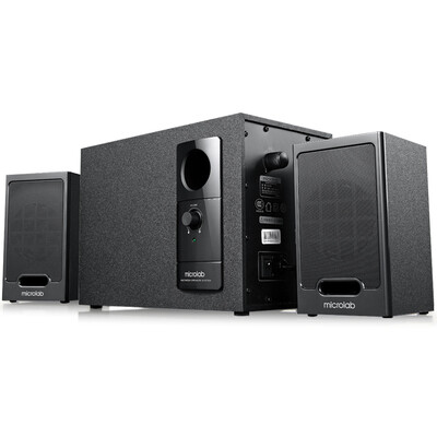 

Microlab (Microlab) M-200BT Bluetooth Speaker Платиновая версия 4.0 Смарт 2,1 мультимедийный динамик стерео провод черный