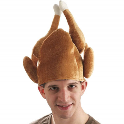 

Funny Adults Hat Thanksgiving Day Roasted Turkey Cute Party Festival Caps