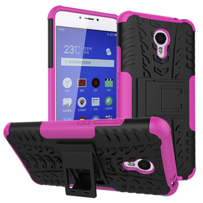 

MOONCASE Meilan Note 3 Case Built-in Kickstand Hybrid Armor Case Detachable 2 in 1 Shockproof Tough Rugged Dual-Layer Case Cover for Meizu Meilan Note 3